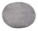 heimtexland Fellteppich Rabbit 90 rund Grau Hochflor Bild 2
