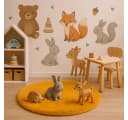 heimtexland Fellteppich Hochflor Rabbit 90 Rund Senfgelb Waschbar Bild 4