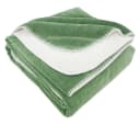 heimtexland Kuscheldecke Chenille Sherpa Fellimitat 150x200cm Moosgrün Bild 1