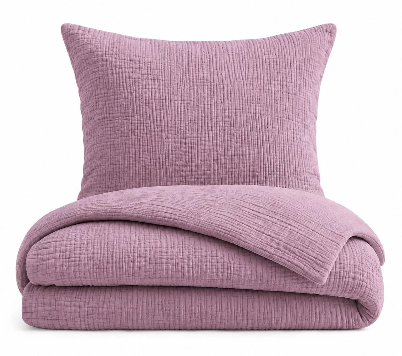 heimtexland Musselin Bettwäsche Set 135x200 cm Violett 100% Baumwolle - Bild 2