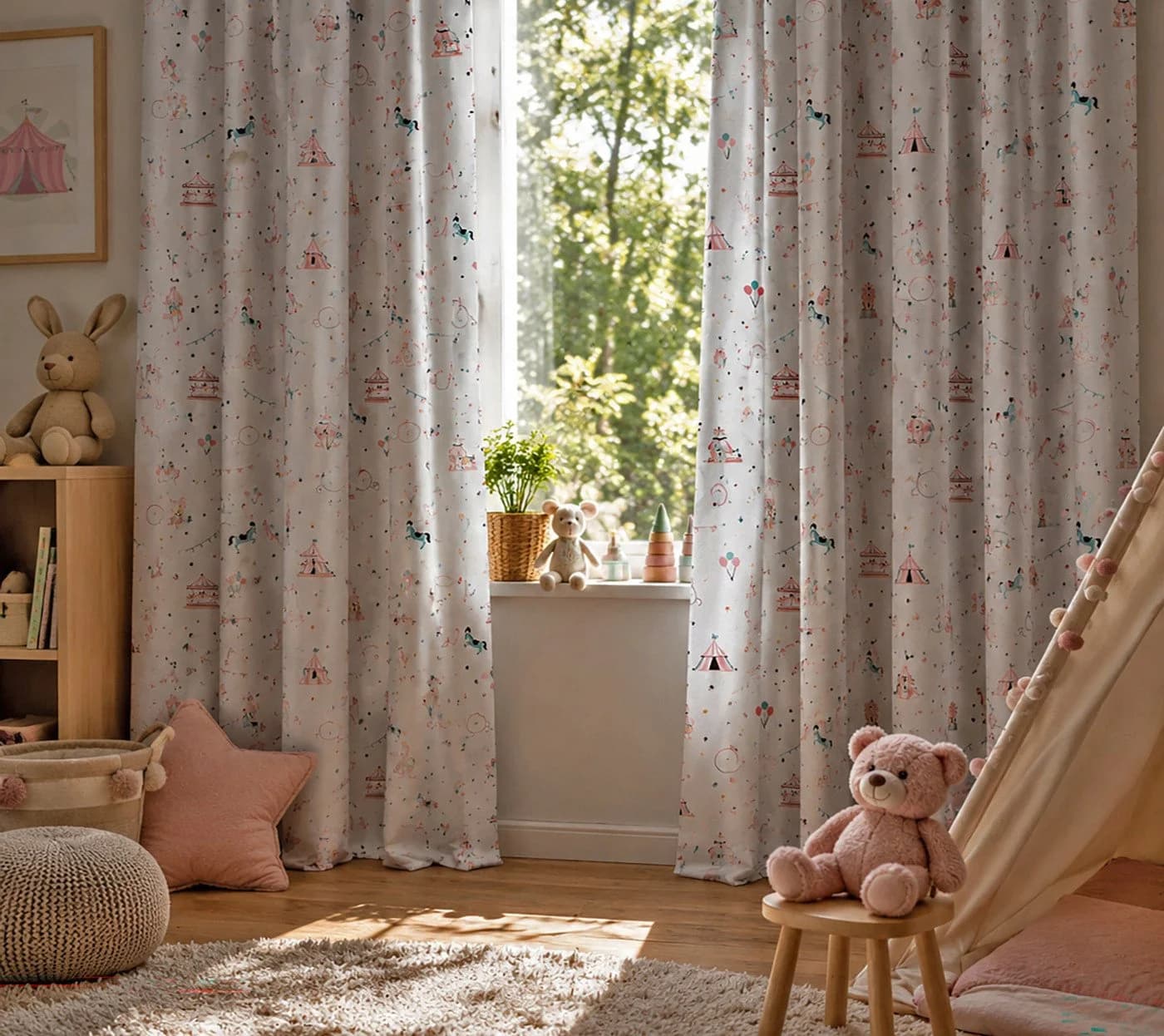 heimtexland Verdunkelungsvorhang Kinderzimmer Rosa 2er Pack Mikrofaser - Bild 4