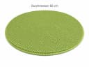 heimtexland Badematte Chenille Rund 60 cm Grün Rutschfest Bild 3