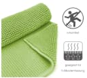 heimtexland Badematte Chenille Rund 60 cm Grün Rutschfest Bild 4