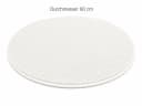 heimtexland Badematte Chenille Rund 60 cm Beige Rutschfest Bild 3