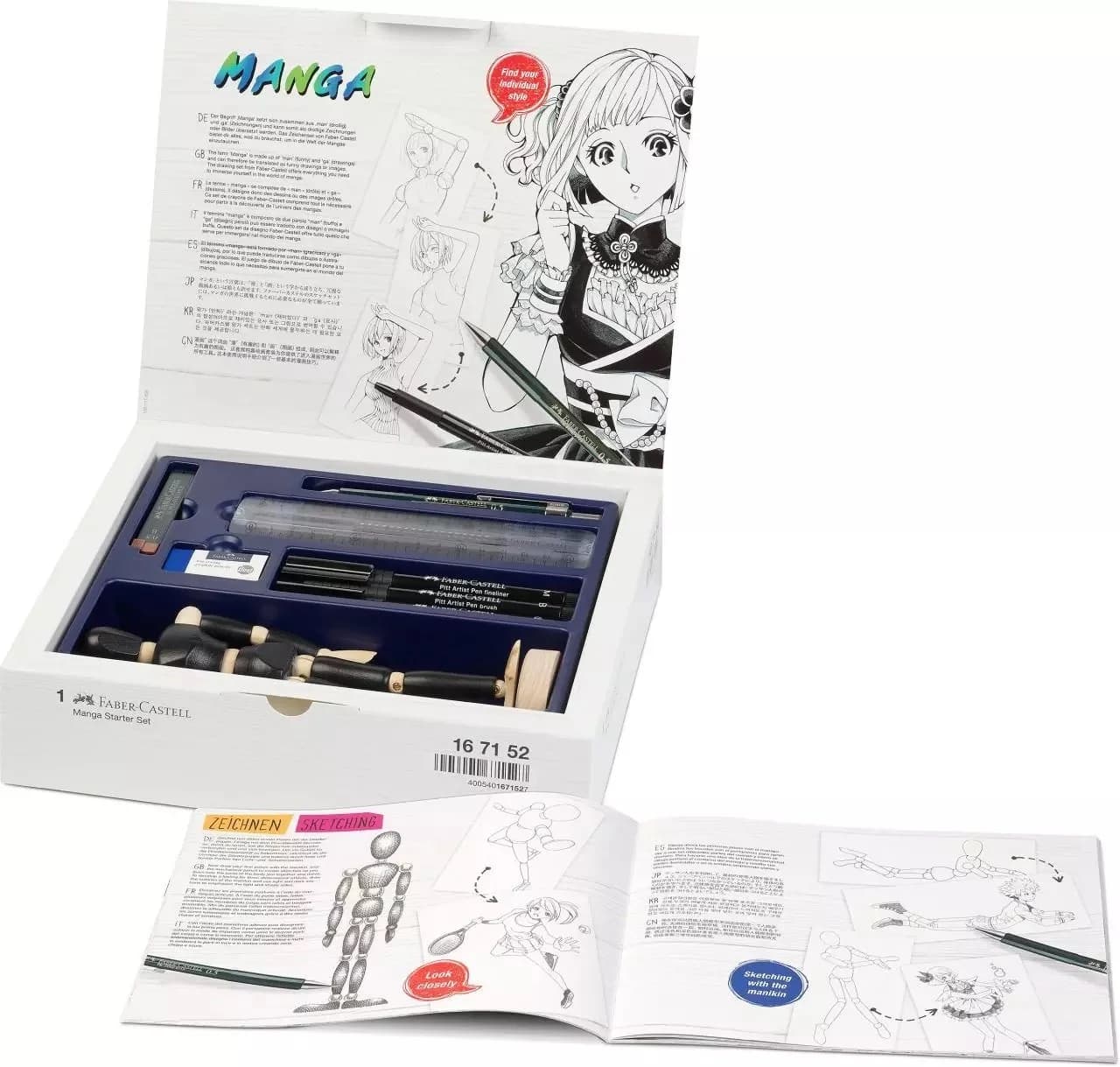 Faber-Castell Manga Starter Set 9-tlg. Komplett-Set für Einsteiger