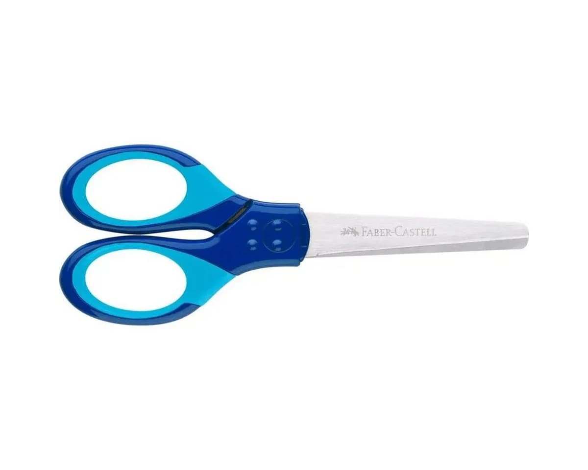 Faber-Castell Kinderschere Grip Blau - Sicher & Ergonomisch