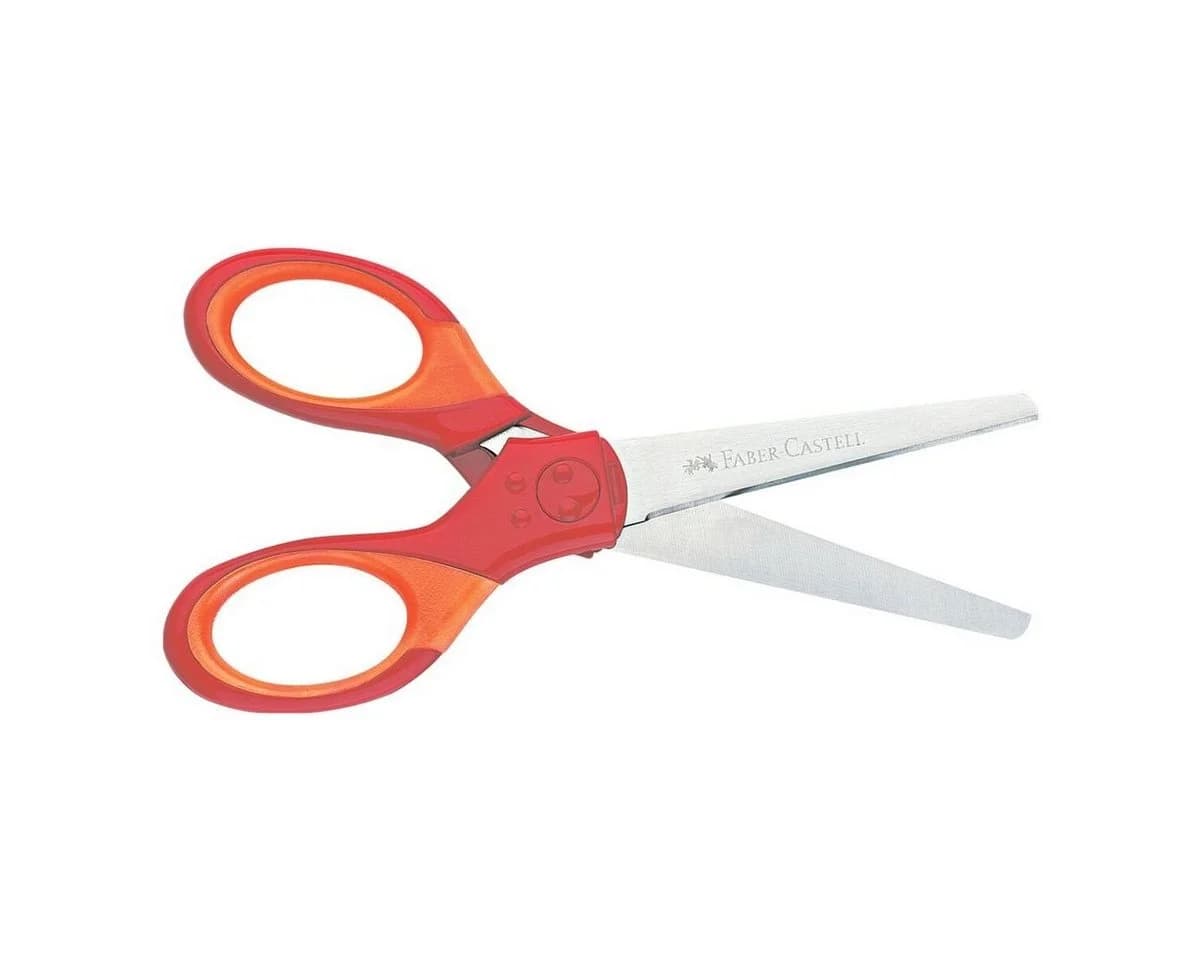 Faber-Castell Papierscheren Grip 20 cm Rot - Bild 4