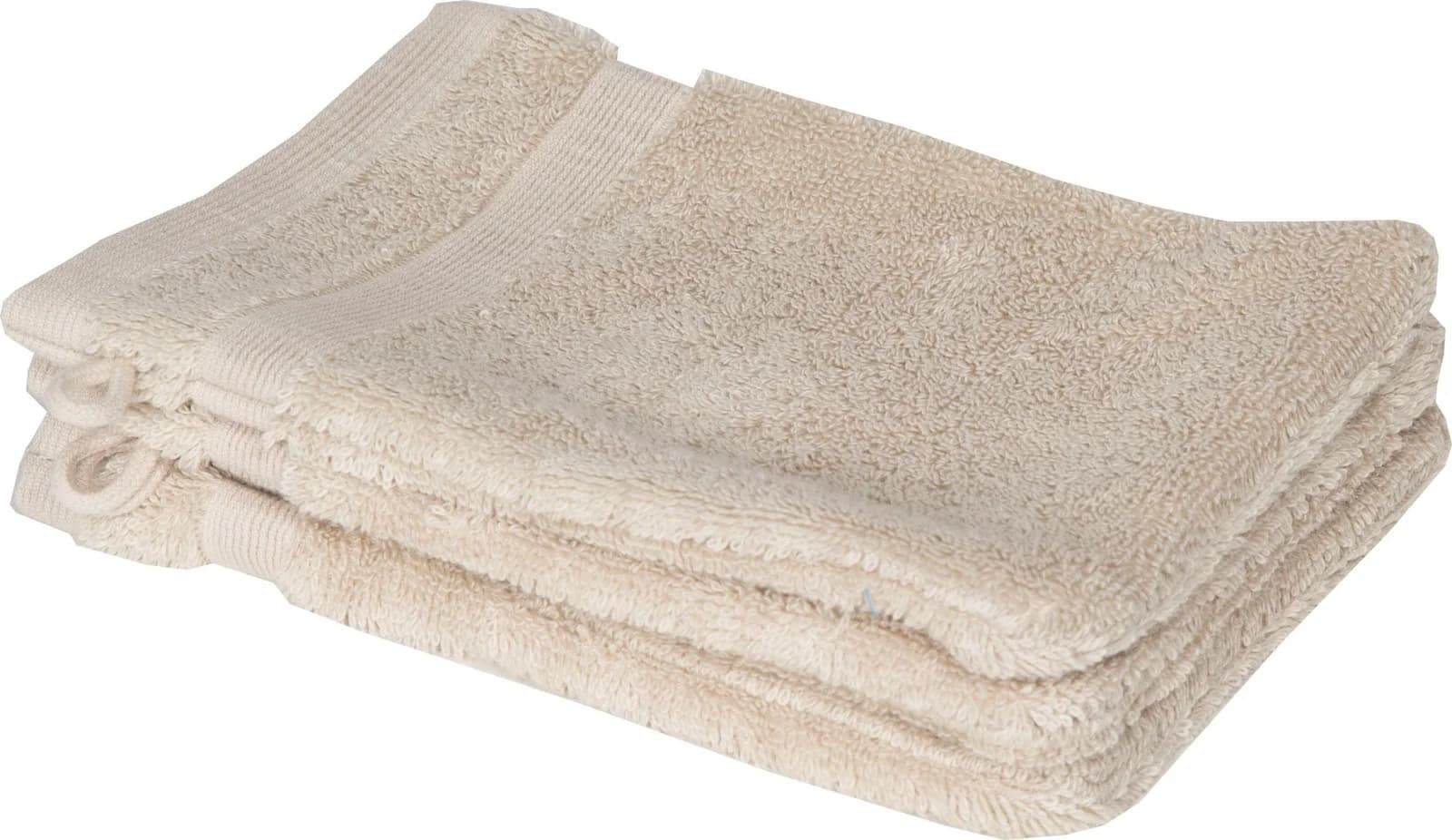 SCHÖNER WOHNEN KOLLEKTION Waschhandschuh Cuddly 3er Set Beige Frotteevelours