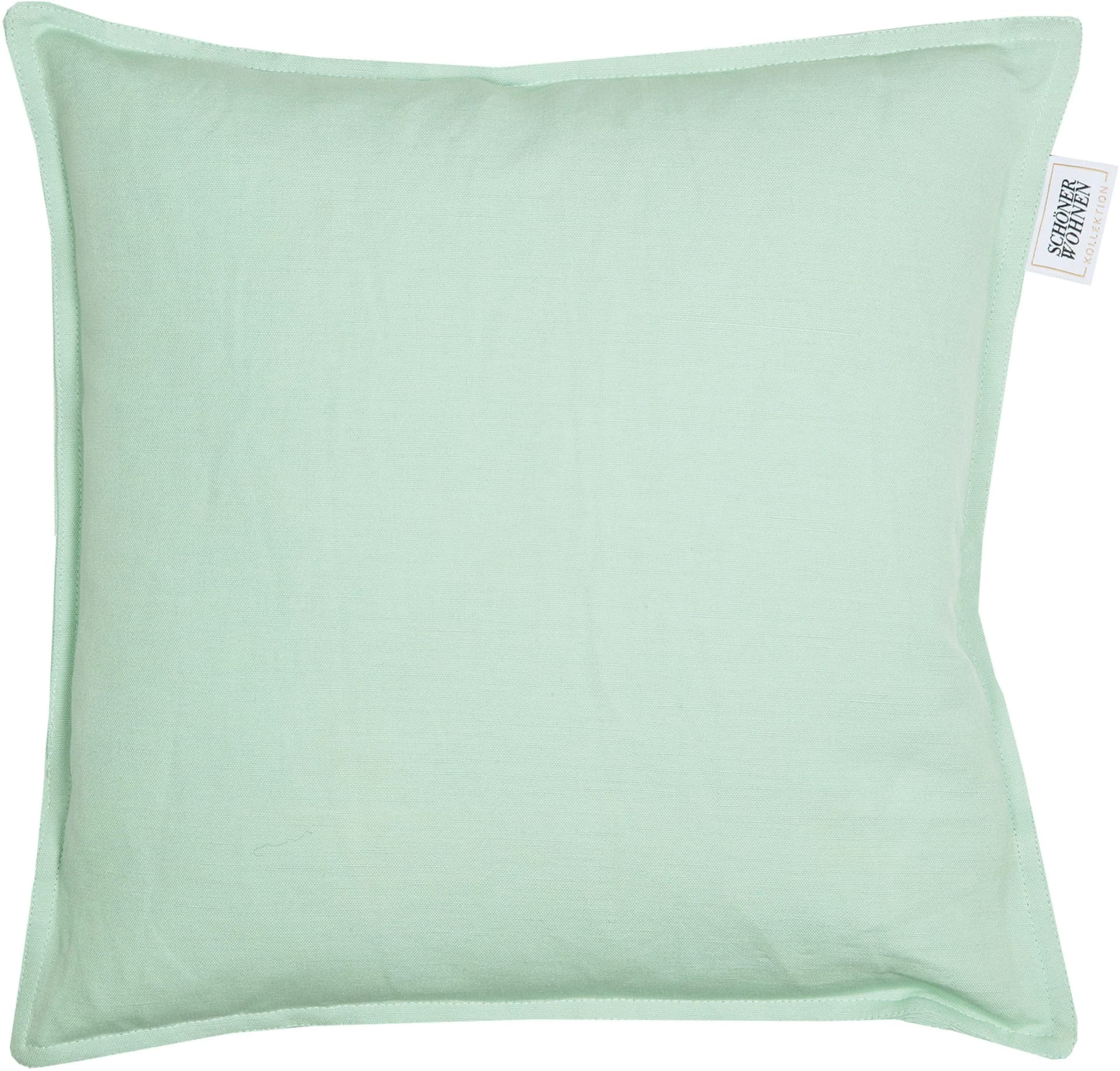 Schöner Wohnen Kissenbezug Lino Mint Leinen-Baumwolle