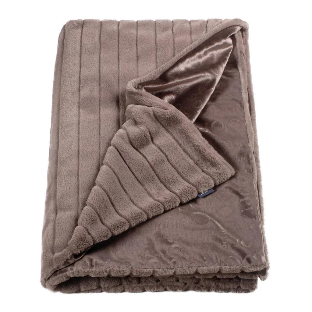 Joop! Felldecke Glam Braun Uni Pflegeleicht 130x170 cm