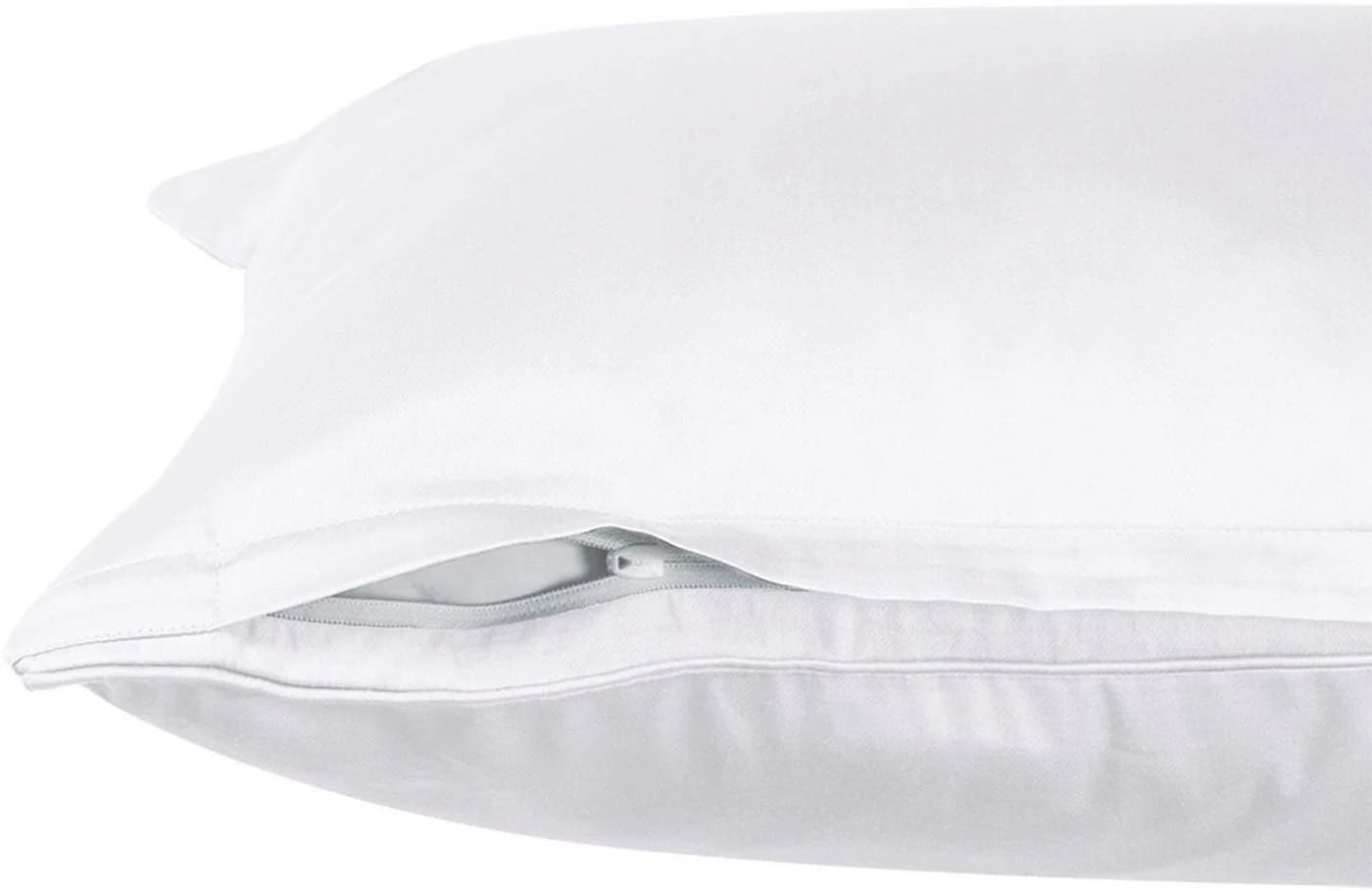 SCHÖNER WOHNEN Kissenbezüge Pure Weiß Satin 2-tlg. 40x80cm - Bild 3