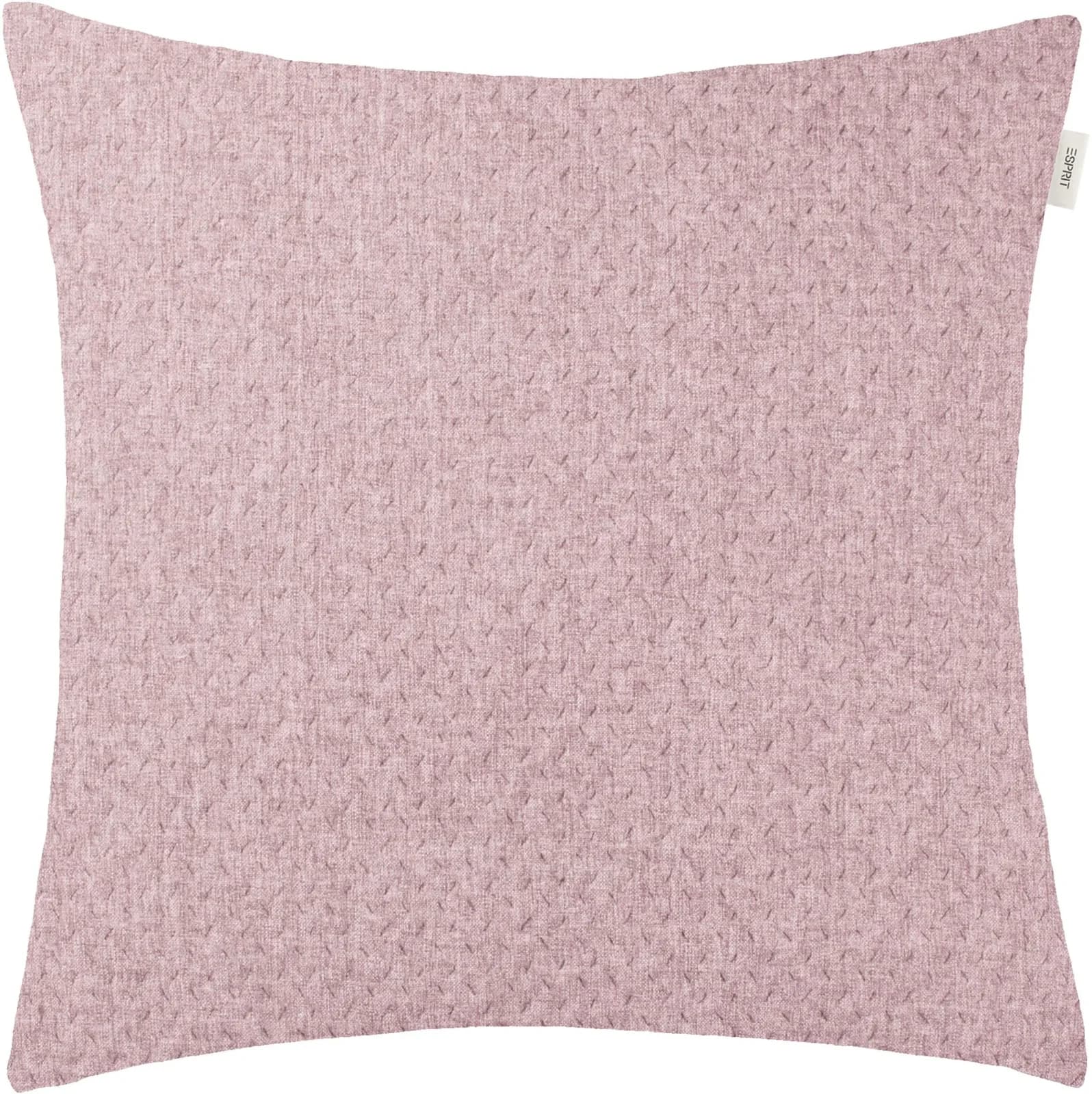 ESPRIT Kissenhülle Harp Structure Rosa Flanell-Optik
