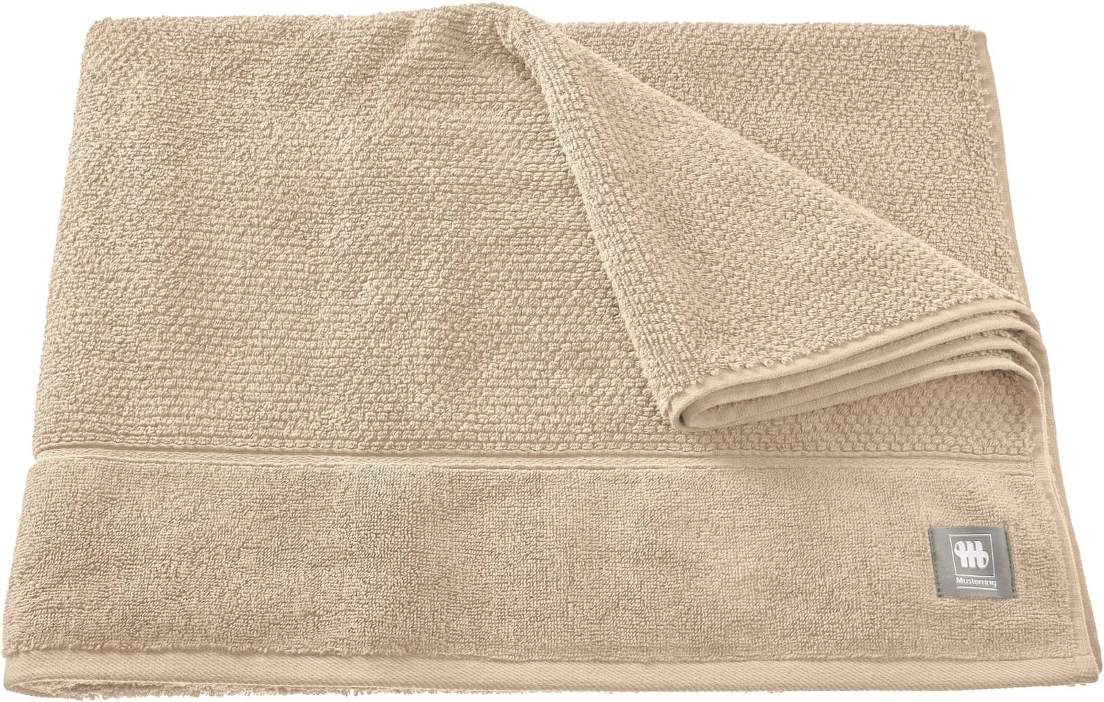Musterring Badetuch Solid Beige Frottee Baumwolle Airtouch