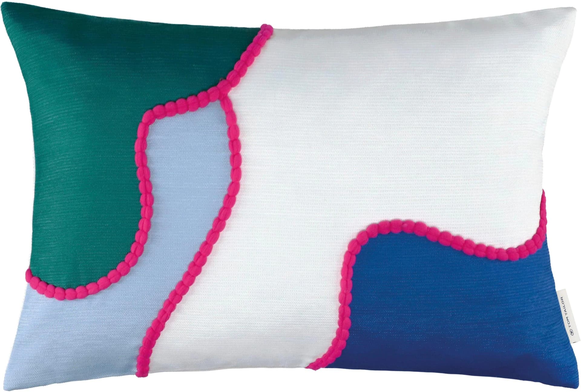 Kissenhülle TOM TAILOR Tropical Organic Blau Polyester