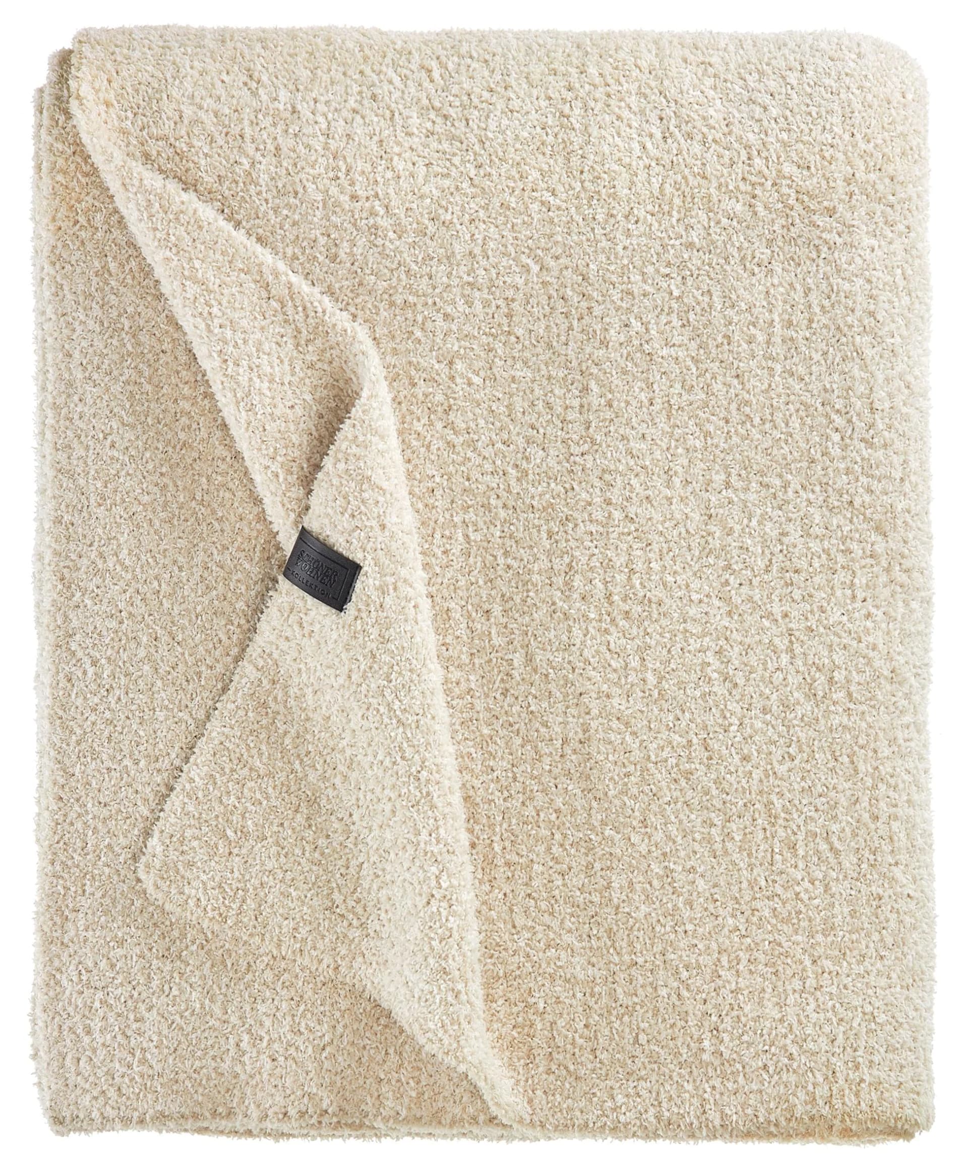 Schöner Wohnen Wohndecke Vivid Beige Polyesterstrick