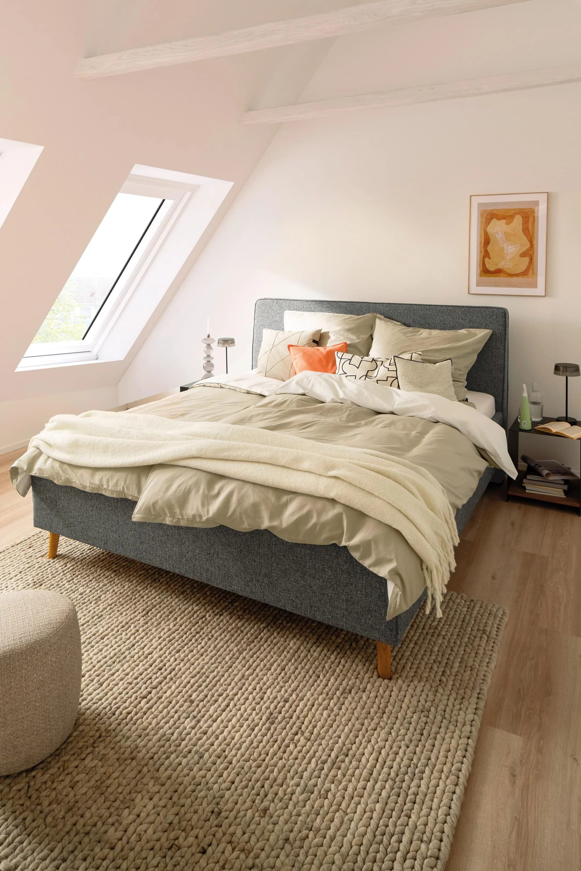 Schöner Wohnen Wendebettwäsche Play Beige Renforcé 100% Baumwolle