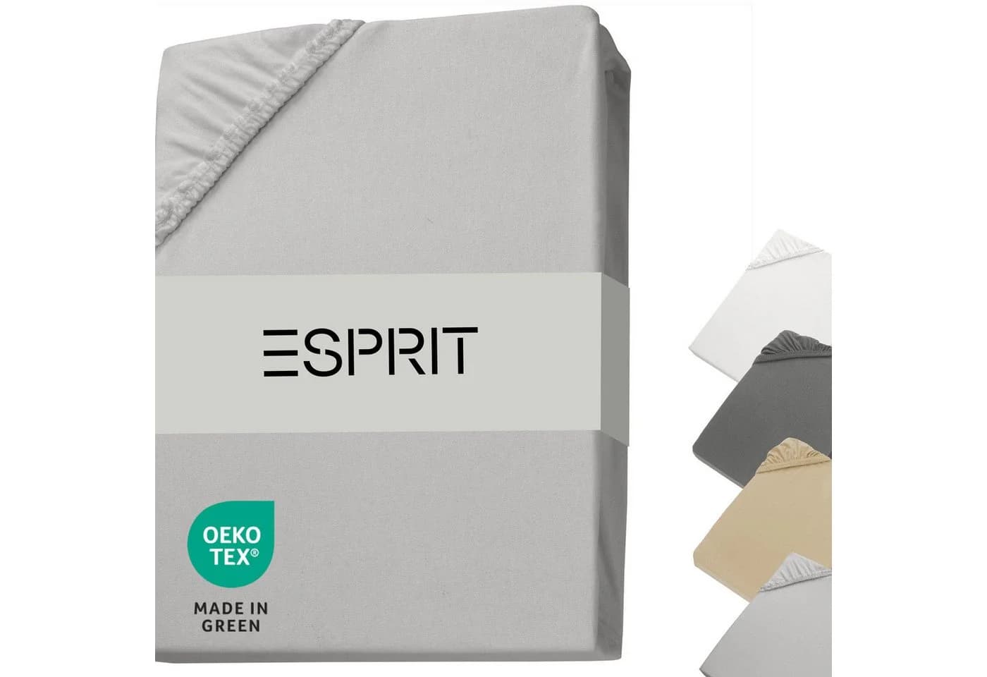 Esprit Spannbettlaken PREMIUM Grau Mischgewebe - Bild 2