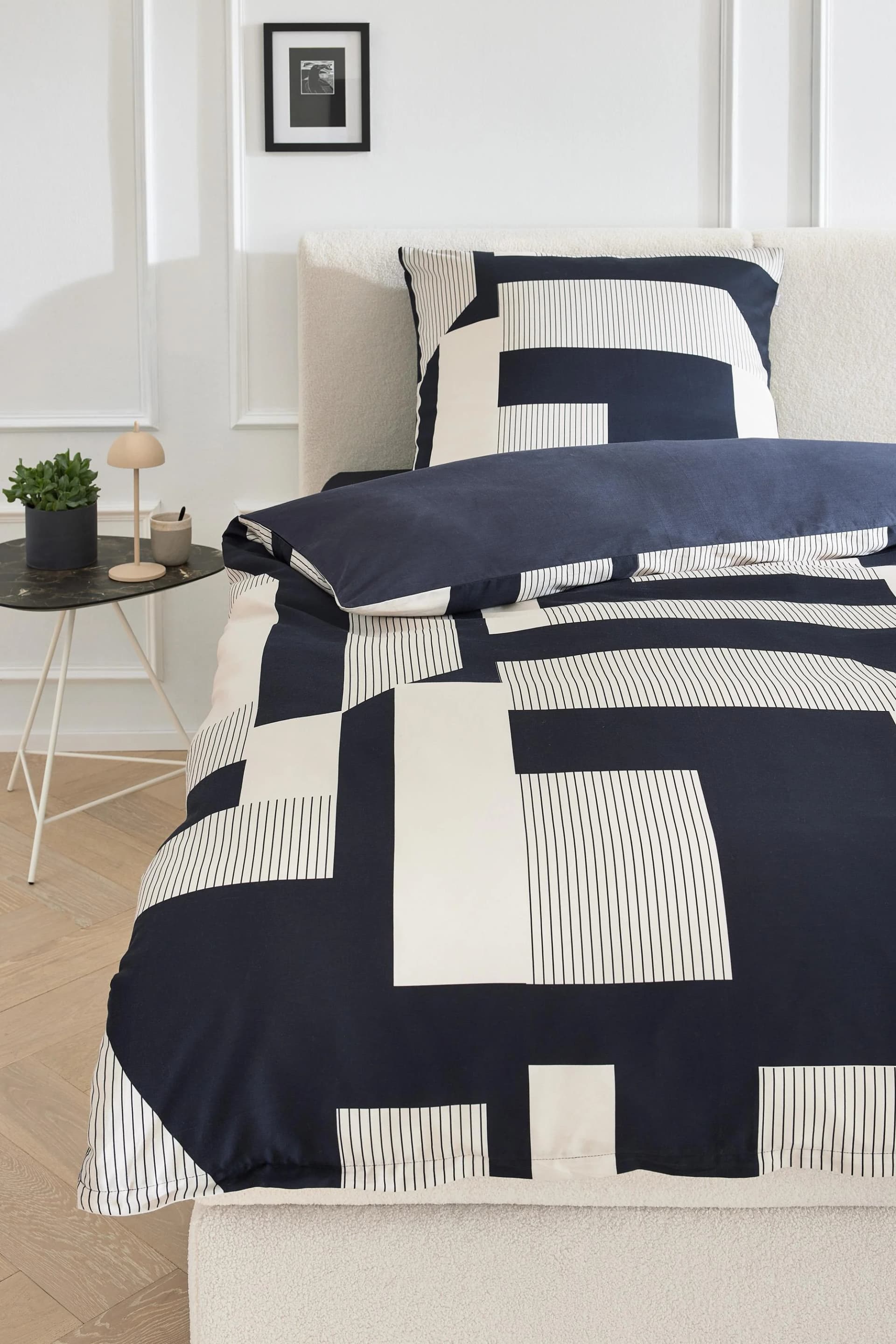 MUSTERRING Wendebettwäsche "Slow" Schwarz Satin 100% Baumwolle