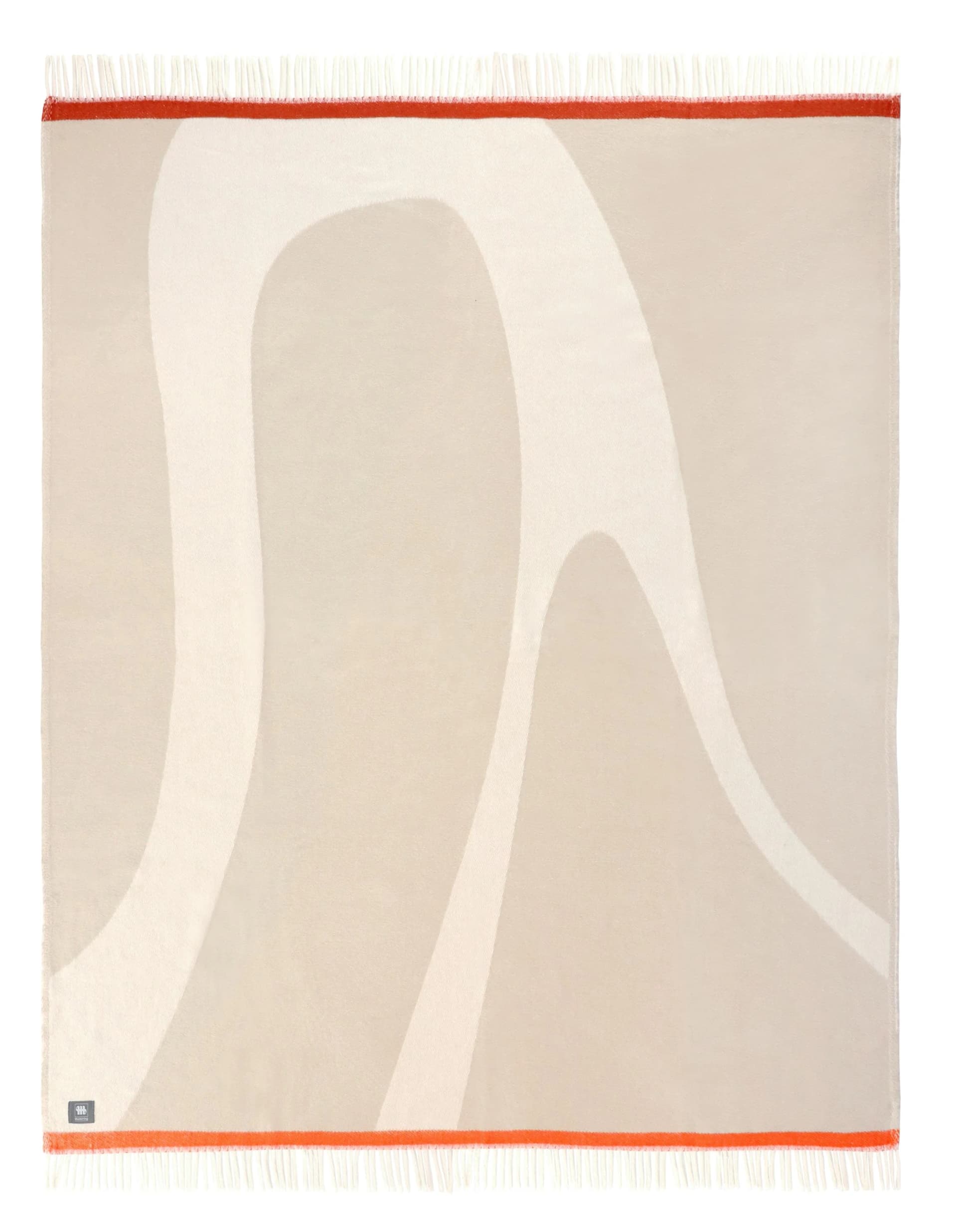 Wohndecke Musterring Waves Beige Baumwolle Kunstfaser