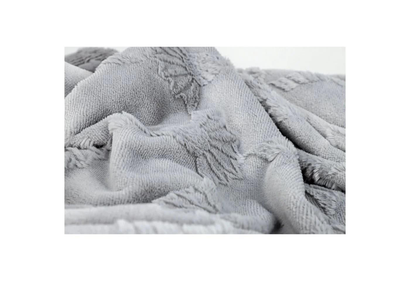 JOOP! Wohndecke SUBLIME Grau Kornblumenmuster Fleece - Bild 4