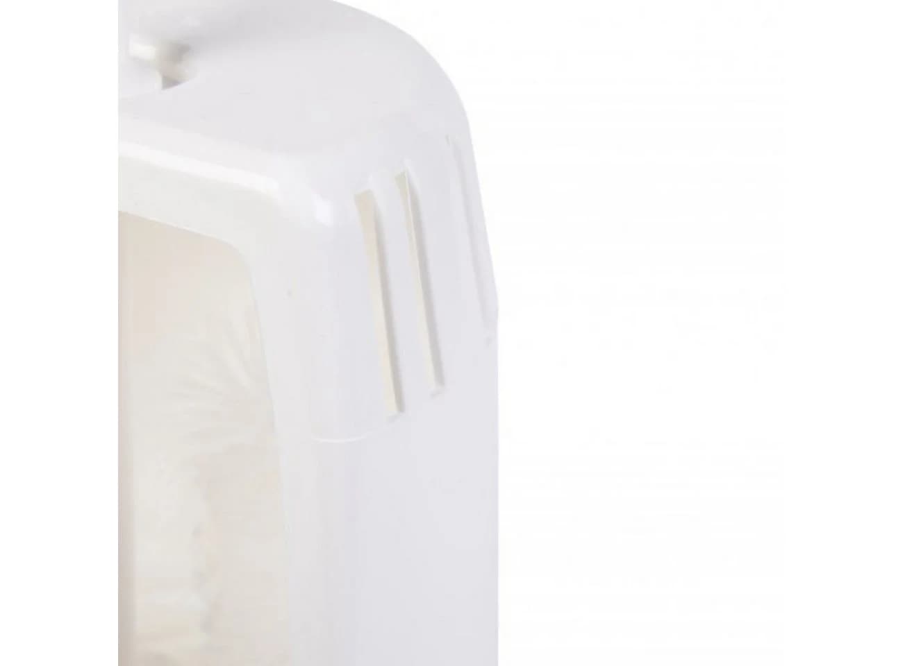 axentia WC-Reinigungsbürste mit Auffangbehälter und Randreiniger Weiß - Bild 4