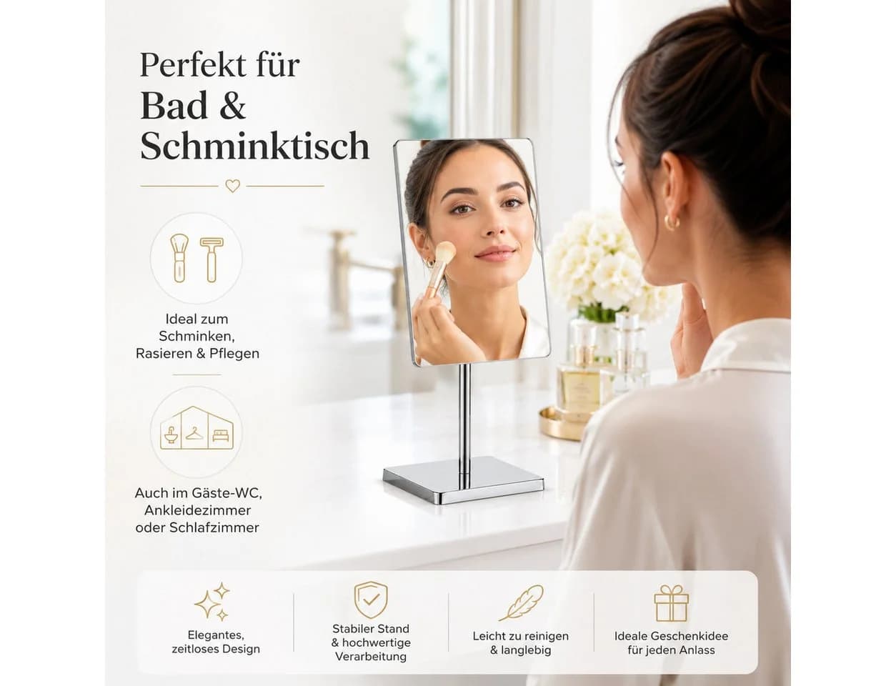 Testrut Standspiegel Rechteckig