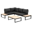 Greemotion Lounge-Set Rio 2-tlg. Grau mit Tablett Bild 1