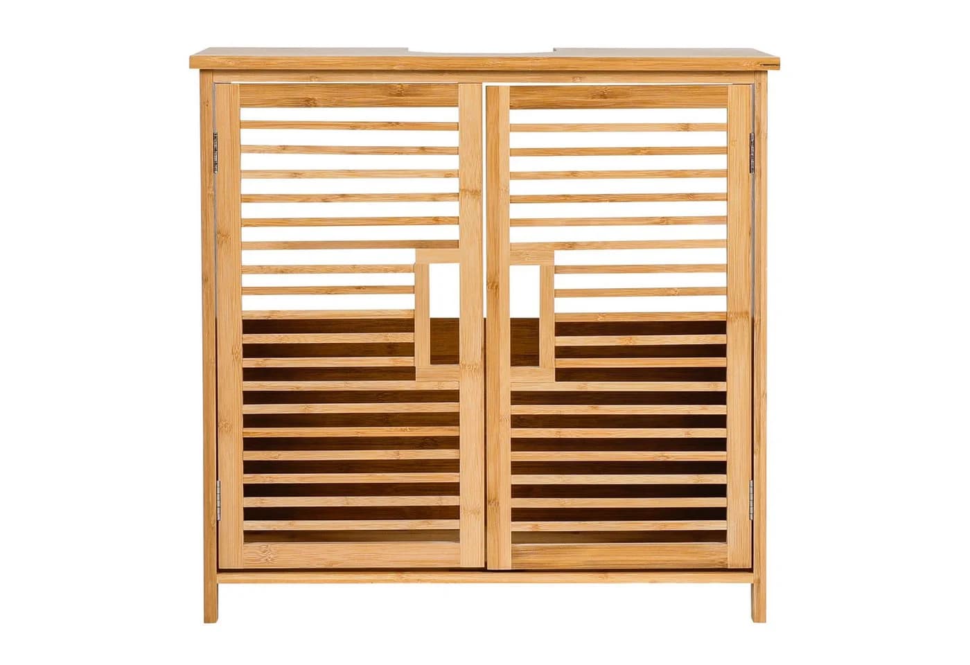 Axentia Waschbeckenunterschrank Bambus Modern