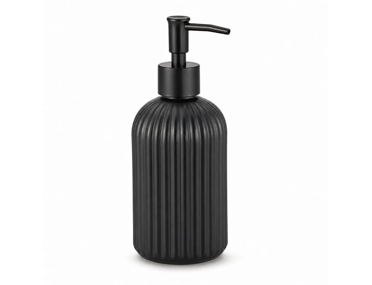 Testrut Seifenspender Tokio, Glas & Kunststoff, Schwarz Matt - Bild 2