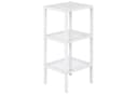 axentia Regal Bambus Standregal Weiß 3 Ablagen Badregal Bild 2