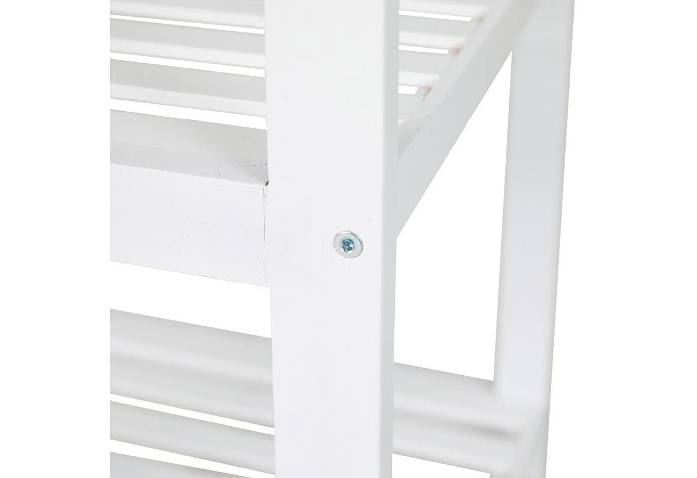 axentia Regal Bambus Standregal Weiß 3 Ablagen Badregal - Bild 5