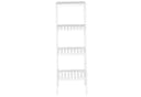 axentia Regal Bambus Standregal Weiß 4 Ablagen Bild 1