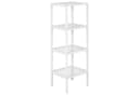 axentia Regal Bambus Standregal Weiß 4 Ablagen Bild 2
