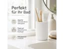Testrut Zahnputzbecher Samos Weiß Polyresin Bild 1