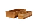 Axentia Küchenorganizer-Set Dima 2-tlg. Braun Bambus Bild 2
