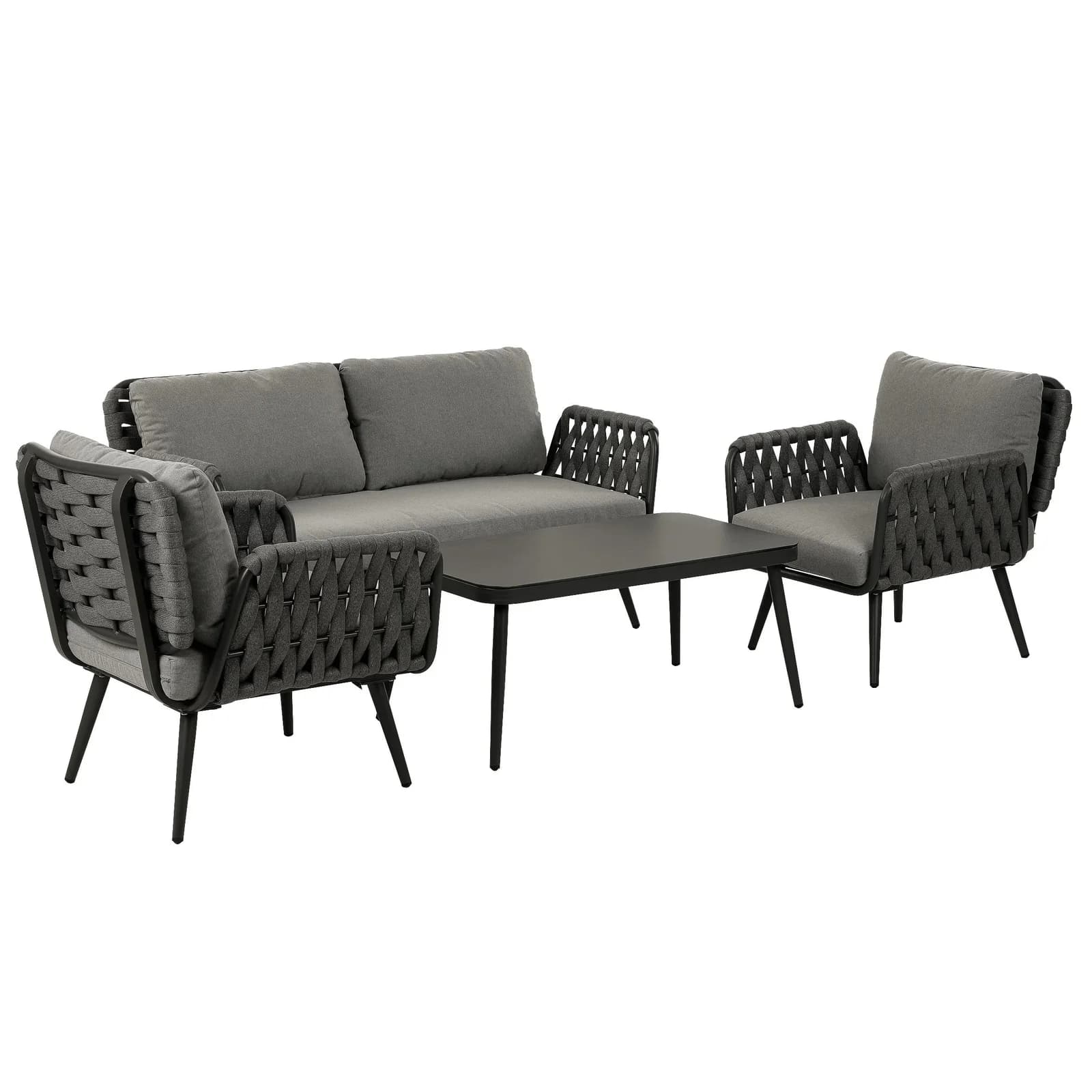 Lounge-Set greemotion MADEIRA - Grau, 4-teilig