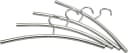 Axentia Kleiderbügel 4er Set Edelstahl Modern Silber Bild 1