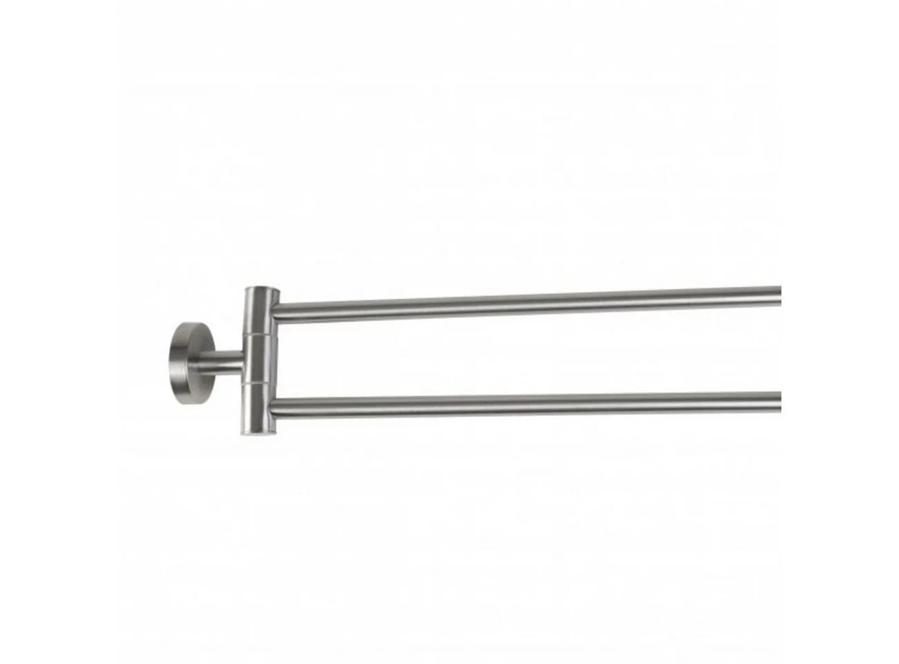 Axentia Handtuchhalter Edelstahl 180° schwenkbar Wandhalter Silber - Bild 3