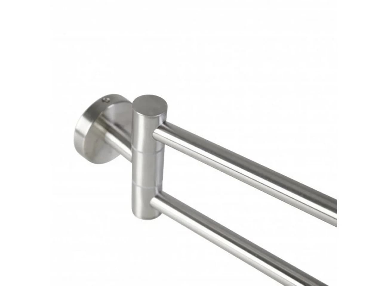 Axentia Handtuchhalter Edelstahl 180° schwenkbar Wandhalter Silber - Bild 4