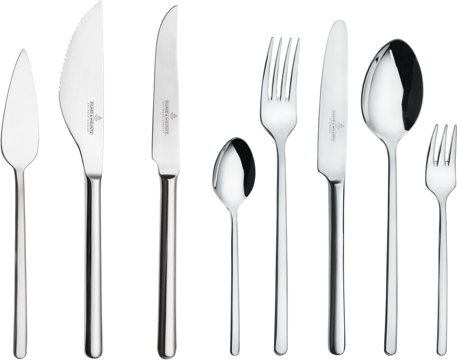 Picard & Wielpütz Besteck-Set Ventura 48-tlg. Silber Chromnickelstahl 18/10