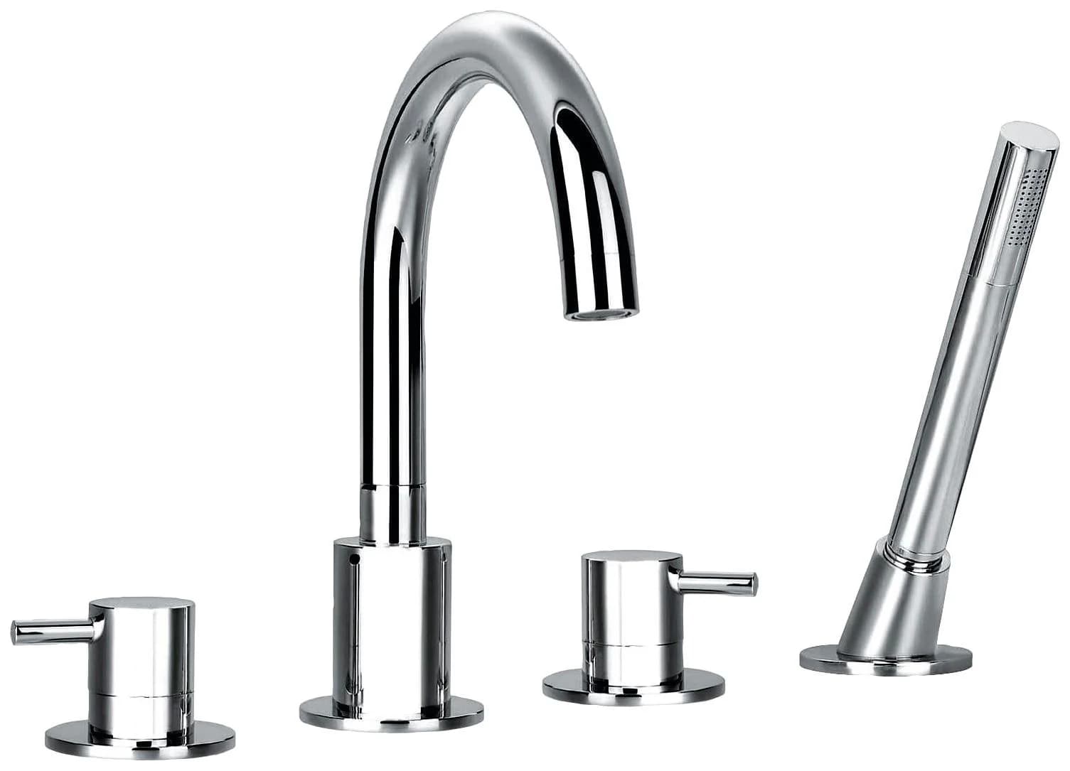 Wannenarmatur OTTOFOND Q10000 Chrom 4-Loch-Armatur