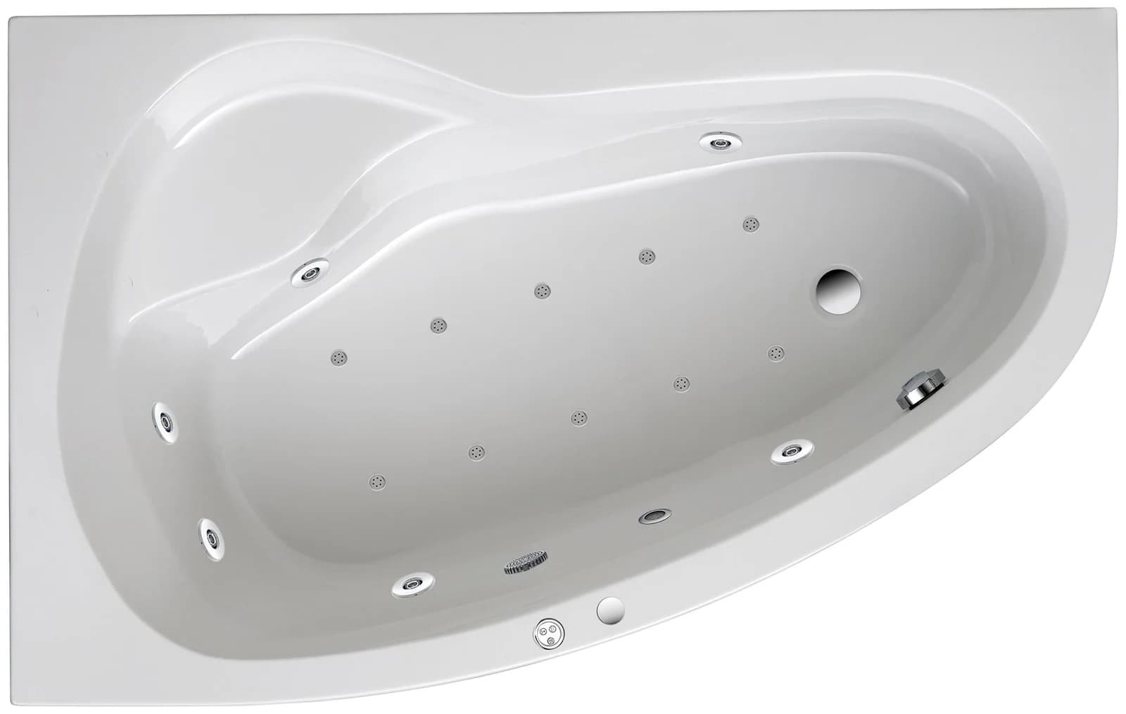 Whirlpool-Badewanne OTTOFOND Loredana Weiß Sanitäracryl