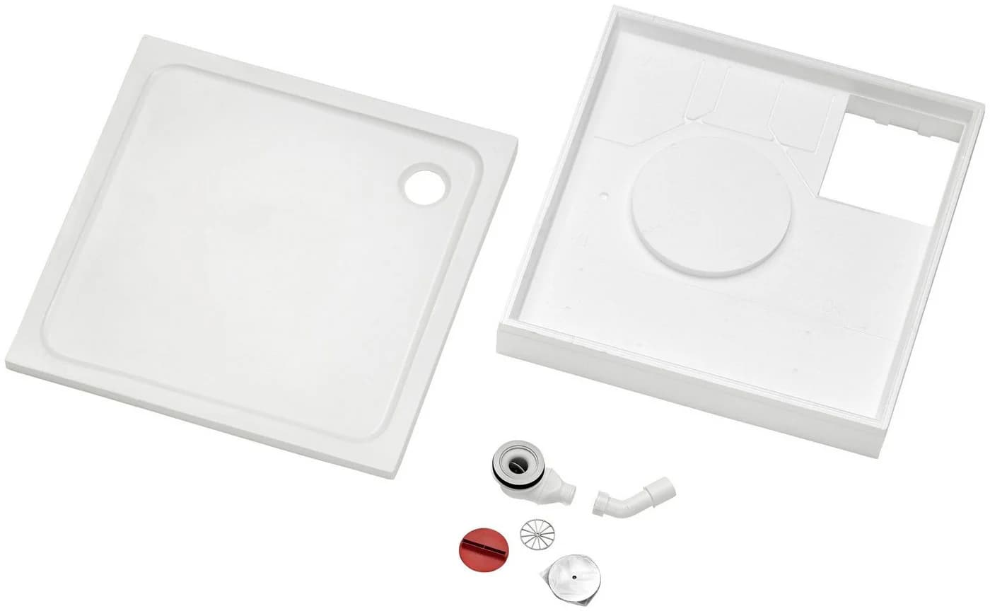 Ottofond Quadratische Duschwanne Set Weiß Sanitäracryl - Bild 2