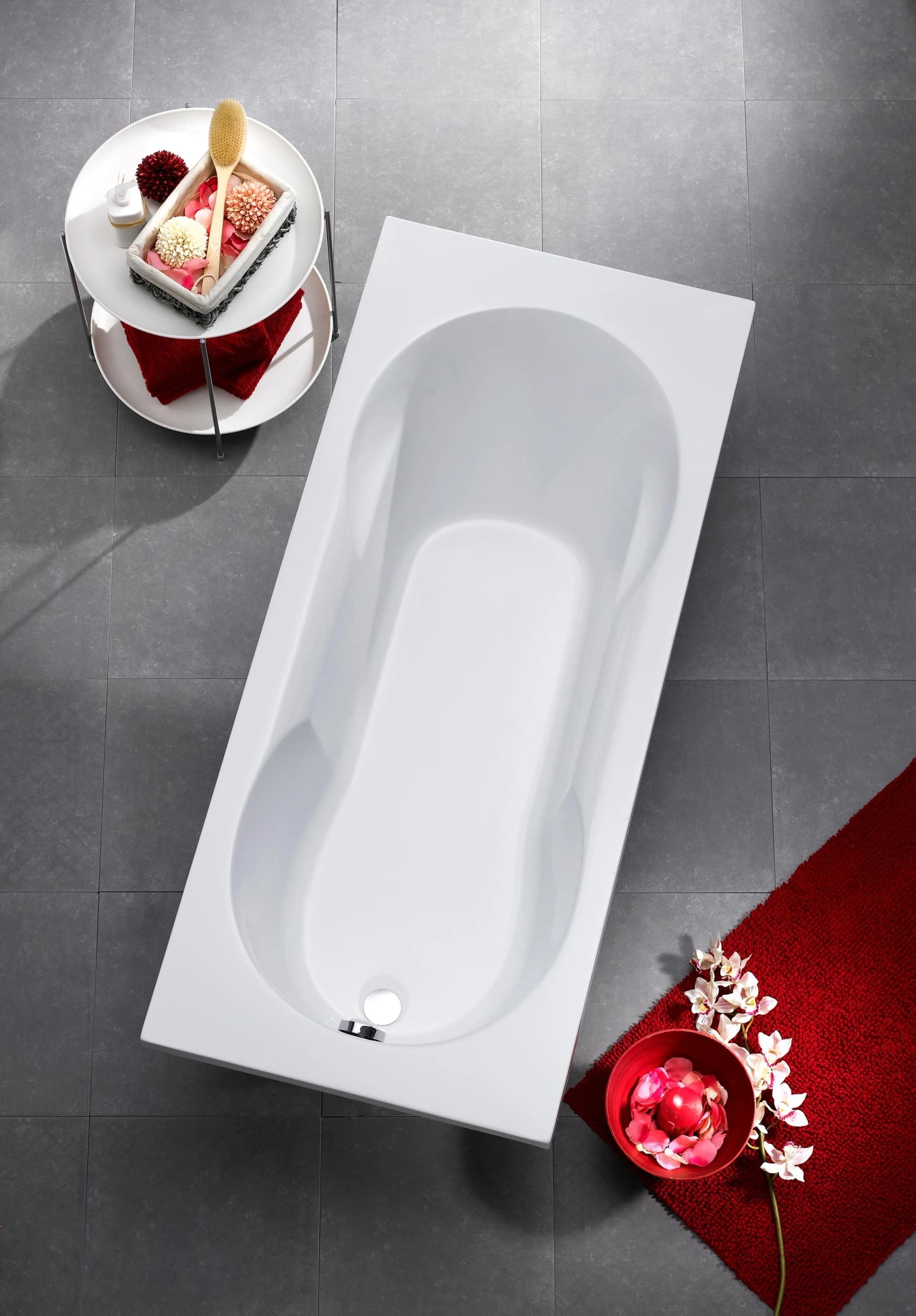 OTTOFOND Badewanne Julia Komplett-Set Sanitäracryl Weiß