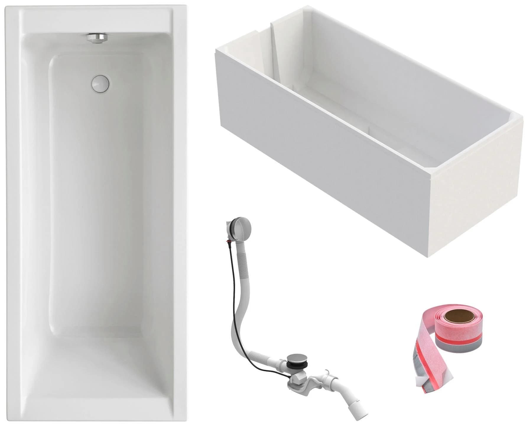 OTTOFOND Körperformwanne 160x70 cm Weiß Kunststoff Sanitäracryl Badewanne