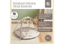 BIECO Baby Gym Krabbeldecke mit Spielbogen Beige/Grau Bild 1