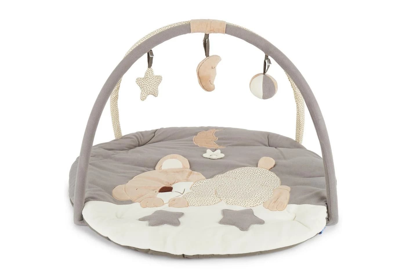 BIECO Baby Gym Krabbeldecke mit Spielbogen Beige/Grau - Bild 2