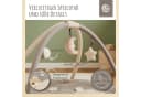 BIECO Baby Gym Krabbeldecke mit Spielbogen Beige/Grau Bild 3