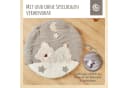 BIECO Baby Gym Krabbeldecke mit Spielbogen Beige/Grau Bild 4