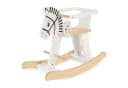 BIECO Schaukeltier Weiß Zebra Design Holz Bild 2